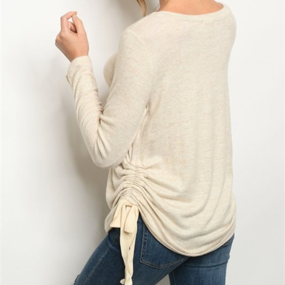 Oatmeal cream top - Picture 2 of 8